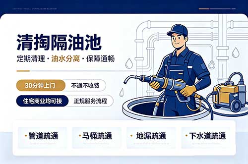 铜梁清掏隔油池